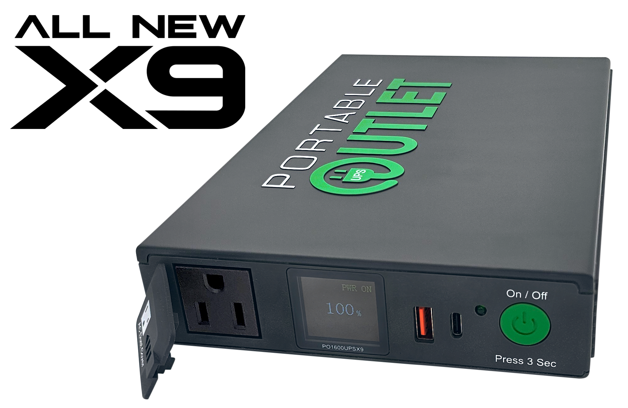 Portable Outlet X9 Uninterruptible Power Supply & CPAP Battery